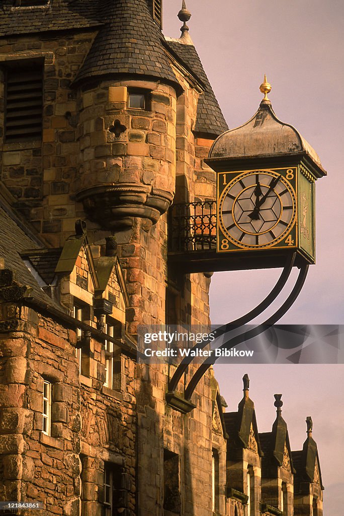 Decorative clock, Edinburgh, Scotland