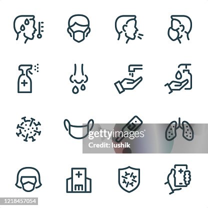 Virus Prevention - Pixel Perfect Unicolor line icons Virus Prevention - Pixel Perfect Unicolor line icons