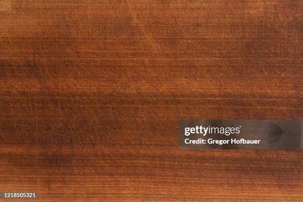 scratched wood surface - wood table texture stockfoto's en -beelden