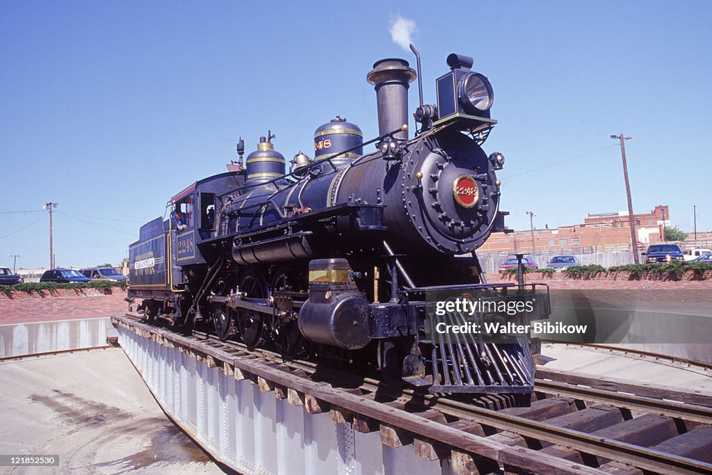 'Tarantula' steam train, Ft Worth stockyards, TX
