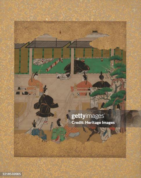 Twelve Scenes from The Tale of Genji, mid-17th century. Edo period . Artist Unknown.