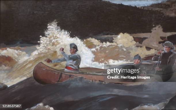 Shooting the Rapids, Saguenay River, 1905-10. Artist Winslow Homer.