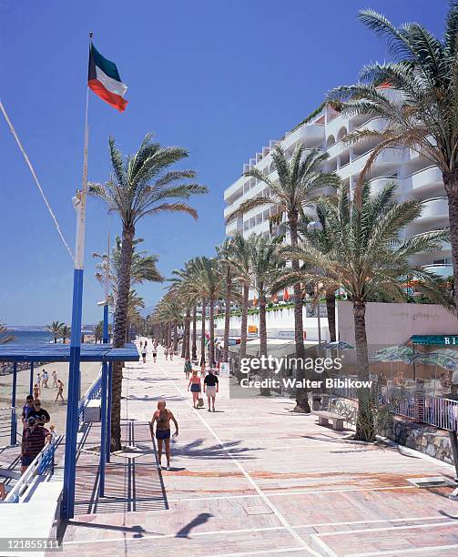 promenade in marbella, costa del sol, spain - walter del sol stock pictures, royalty-free photos & images