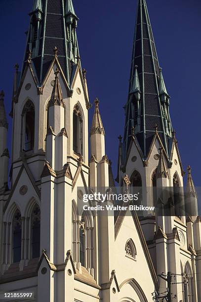 cathedral of st john the baptist, abercorn street - abercorn stock pictures, royalty-free photos & images