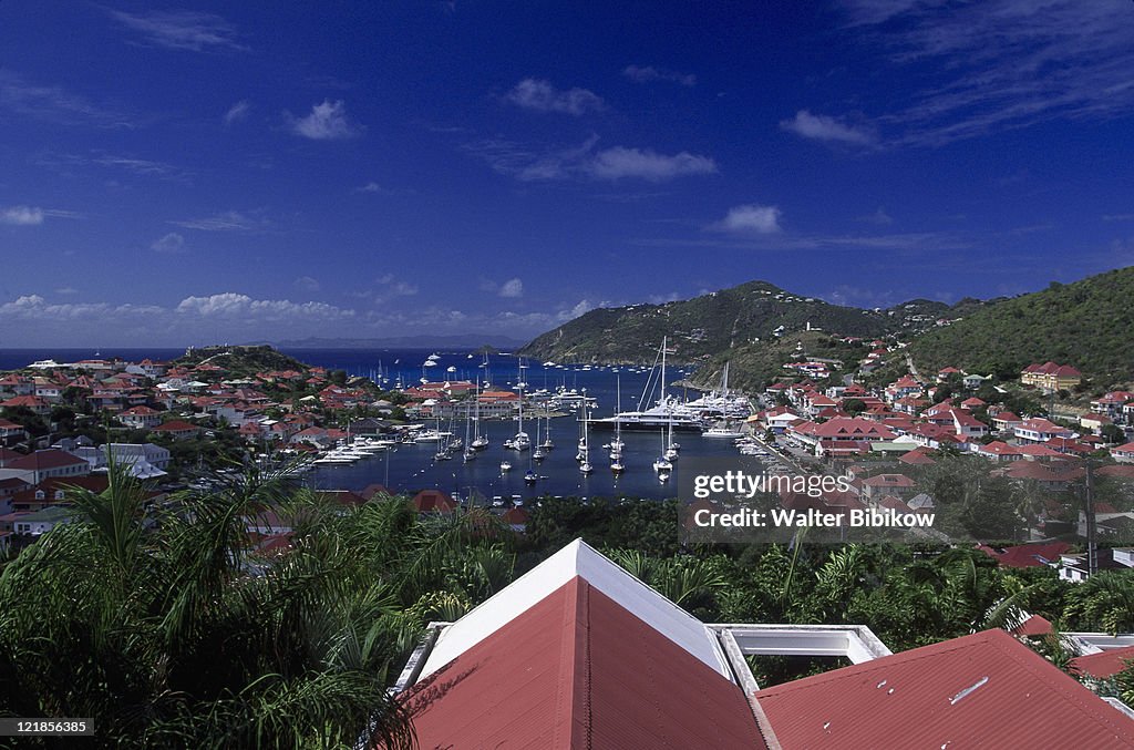 Harbor view from south, Gustavia, St Barthelemy