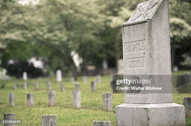 the confederate cemetery, marietta, atlanta - marietta georgia - fotografias e filmes do acervo