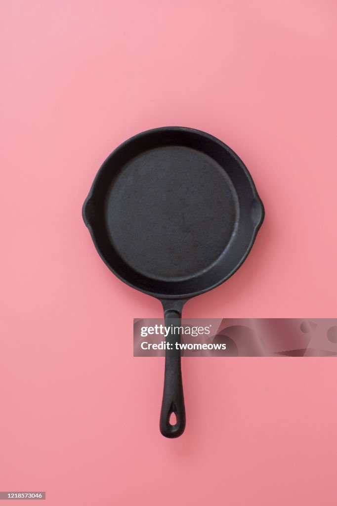 Empty frying pan.