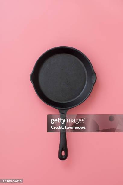 empty frying pan. - cast iron stock pictures, royalty-free photos & images