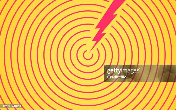 illustrations, cliparts, dessins animés et icônes de lightning bolt zap contexte - cible militaire