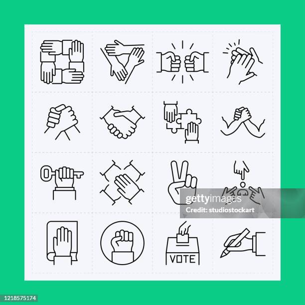 ilustrações, clipart, desenhos animados e ícones de conjunto de ícones de linha manual. traçado editável - serra tico tico serra elétrica