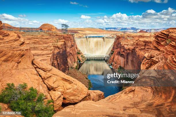 glen canyon dam colorado river page arizona, usa - lake powell stock pictures, royalty-free photos & images