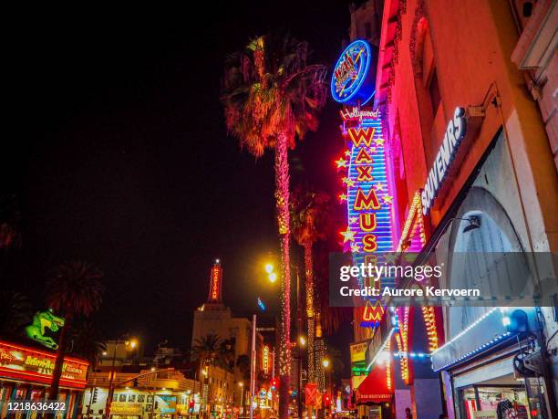 wax museum on hollywood boulevard - los angeles county museum stock pictures, royalty-free photos & images