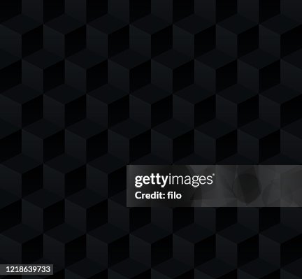 Seamless Black Block 3d Background High-Res Vector Graphic - Getty Images