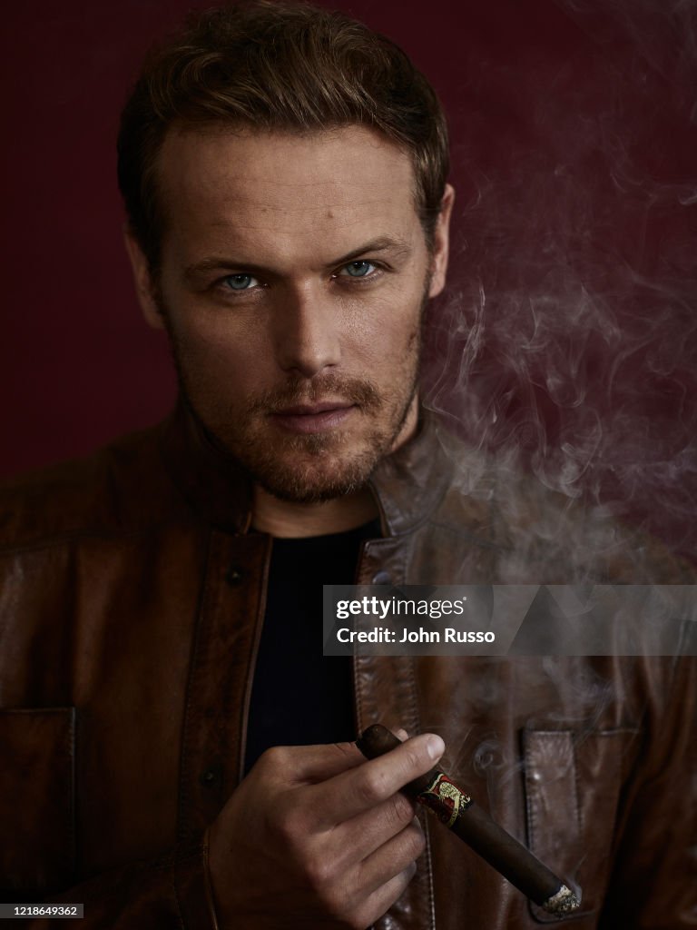 Actor Sam Heughan is photographed for Cigars & Spirits magazine on... News  Photo - Getty Images