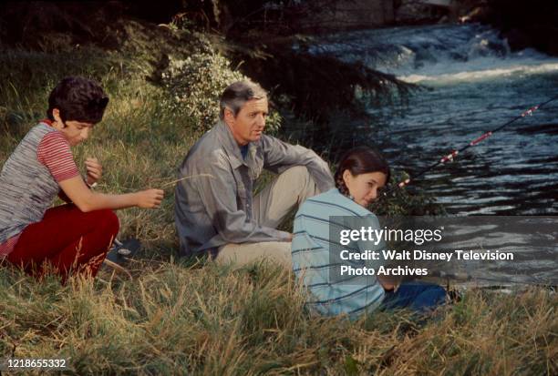 Joan Darling, Arthur Hill, Christine Matchett appearing in the ABC tv series 'Owen Marshall, Counselor at Law'.