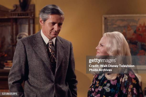 Arthur Hill, Peggy Lee appearing in the ABC tv series 'Owen Marshall, Counselor at Law'.