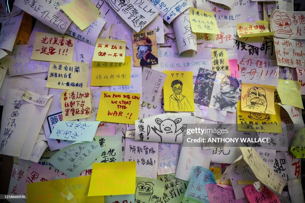 HONG KONG-CHINA-POLITICS-UNREST-ANNIVERSARY