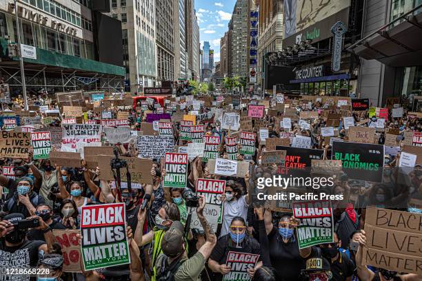 Thousands gathered in New York's Times Square for a demonstration organized by Black Lives Matter Greater New York. The group announced their plan to...