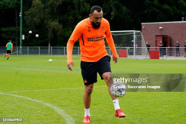Konstantinos Mitroglou of PSV during the Training PSV at the De Herdgang on June 9, 2020 in Eindhoven Netherlands