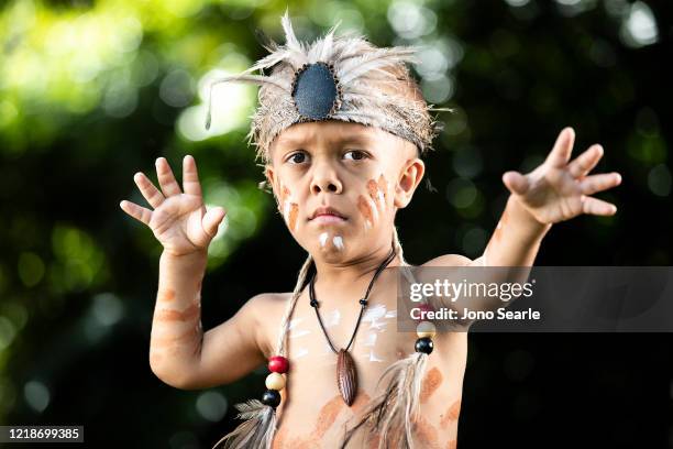 Quaden Bayles poses for a portrait on April 13, 2020 in Brisbane, Australia. 9-year-old Quaden Bayles, who born with achondroplasia dwarfism, is an...