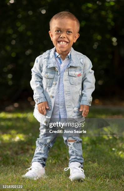 Quaden Bayles poses for a portrait on April 13, 2020 in Brisbane, Australia. 9-year-old Quaden Bayles, who born with achondroplasia dwarfism, is an...