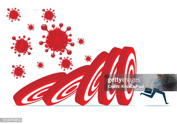 domino effect - dominoes effect stock illustrations