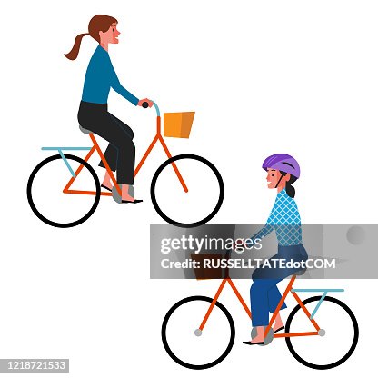Two Rider Cycles Two Cycle Riders High-Res Vector Graphic - Getty Images