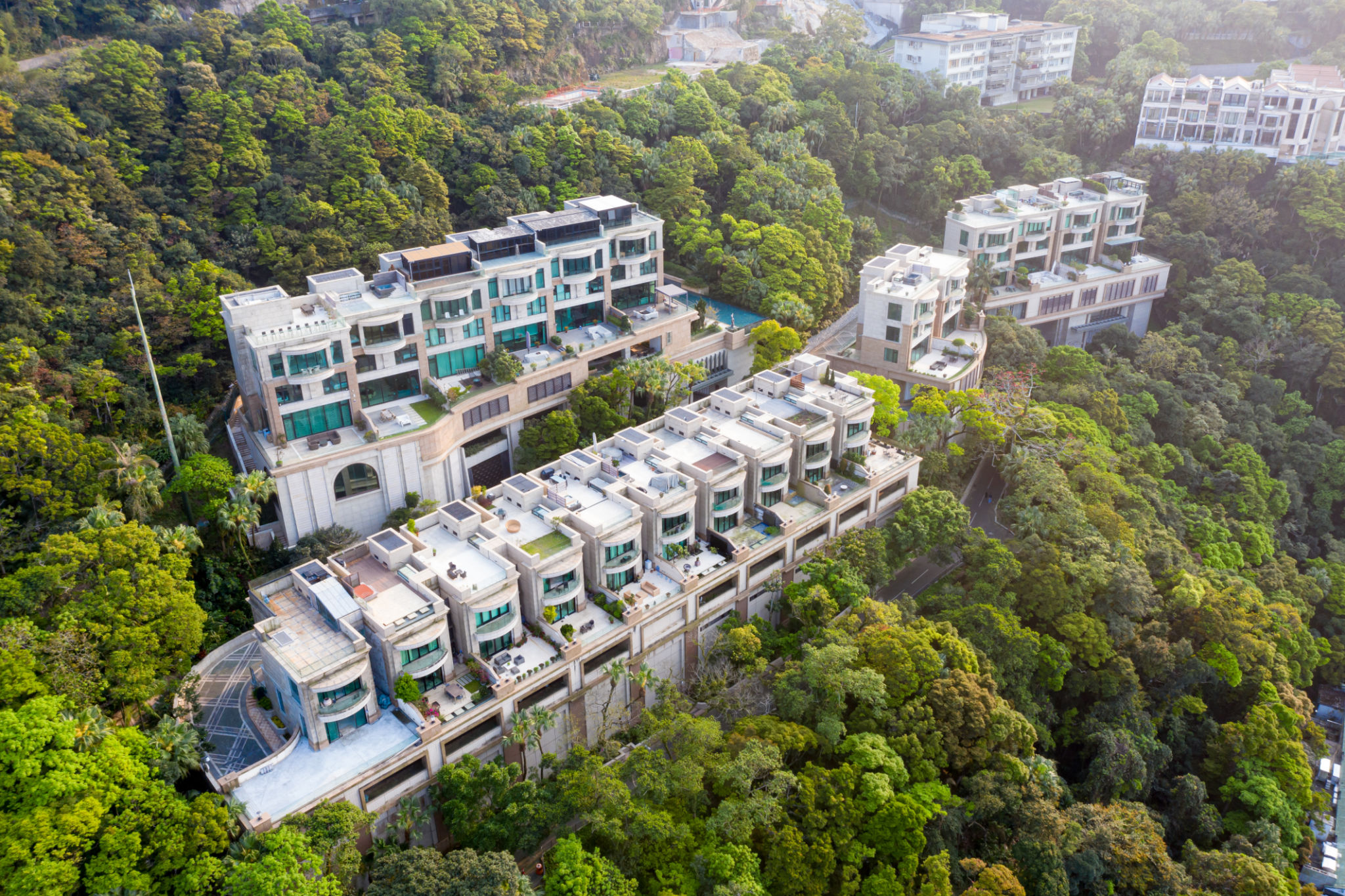 The luxury house at the peak of hong kong The luxury house at the peak of hong kong