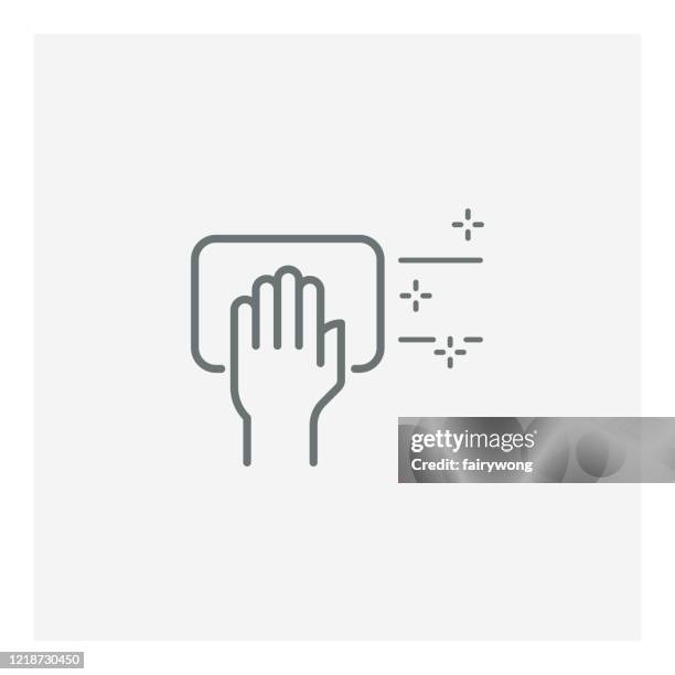 cleaning icon - hand sponge stock illustrations