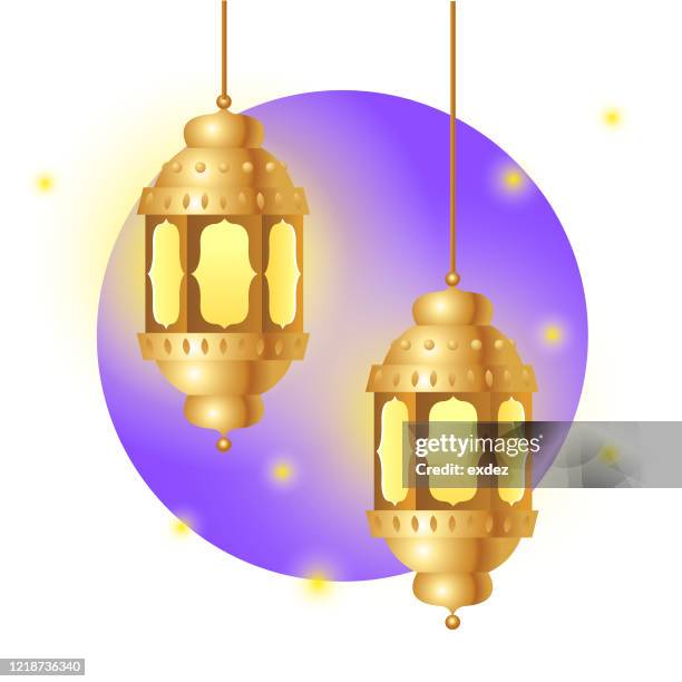 ramadan lantern design - ramadan lantern stock illustrations