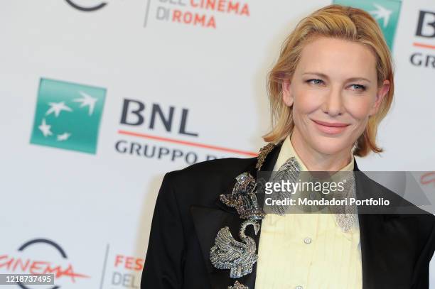 Australian actress Cate Blanchett at the photocall of the film The House With a Clock in Its Walls during the Rome Film Festival 2018, at the...