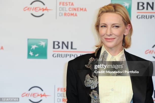 Australian actress Cate Blanchett at the photocall of the film The House With a Clock in Its Walls during the Rome Film Festival 2018, at the...