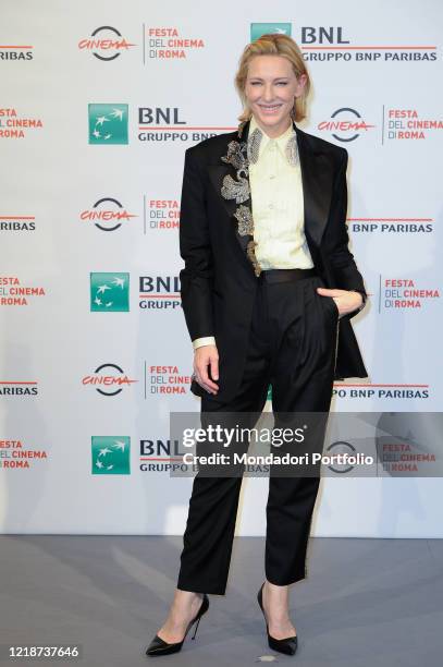 Australian actress Cate Blanchett at the photocall of the film The House With a Clock in Its Walls during the Rome Film Festival 2018, at the...