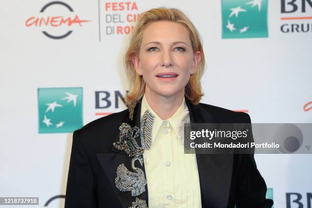 Australian actress Cate Blanchett at the photocall of the film The House With a Clock in Its Walls during the Rome Film Festival 2018, at the...