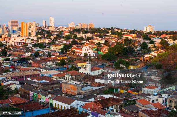 cuiabá downtown - aerial view - cuiabá fotografías e imágenes de stock