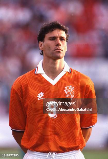 Marco Van Basten of Netherland looks on, Italy.