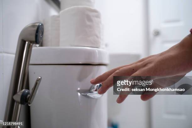 flush toilet - pistazie stockfoto's en -beelden