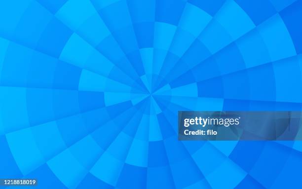 spiralblau abstrakter hintergrund - windrad stock-grafiken, -clipart, -cartoons und -symbole