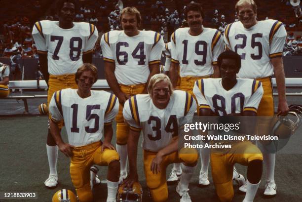 New Orleans, LA Bubba Smith, Dick Butkus, Tom Selleck, Ken Howard, Shelly Novak, Les Josephson, Marvin Fleming appearing in the ABC tv movie...