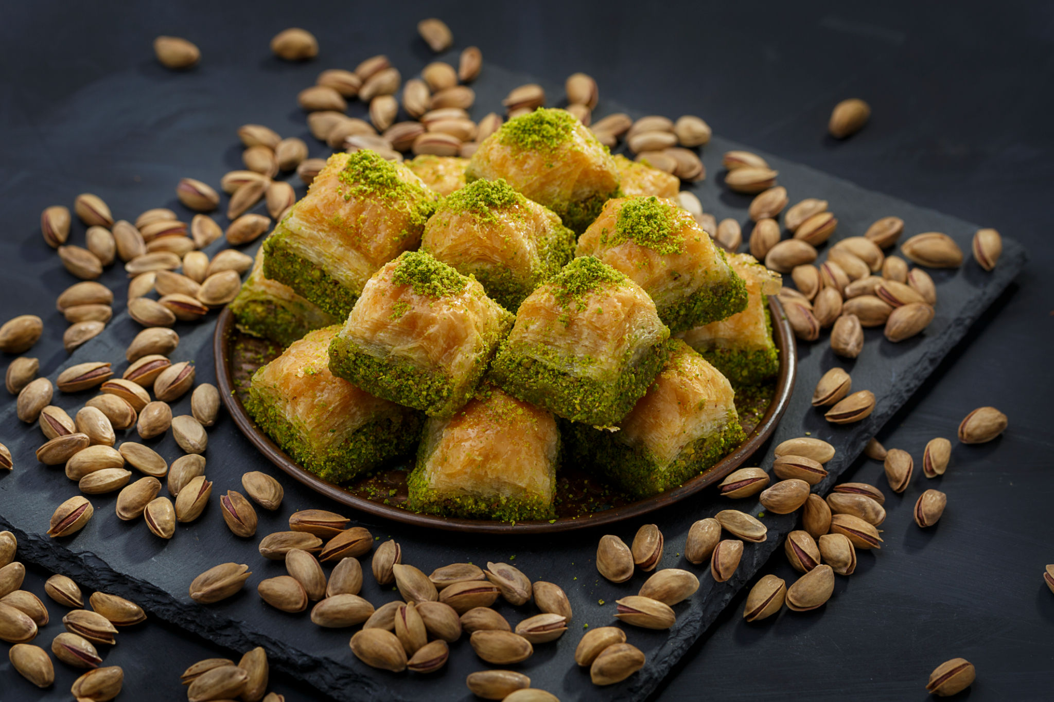 baklava and espresso