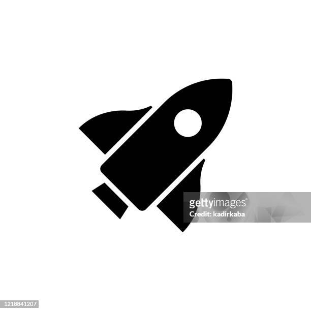 vector image of a flat, isolated icon start up sign - launch event stock illustrations