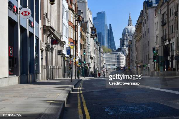 london deserted - high street bank uk stock pictures, royalty-free photos & images