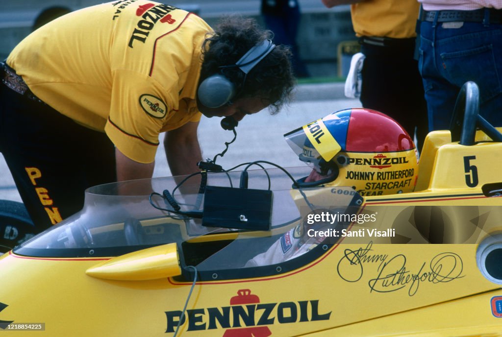 Johnny Rutherford Driver Johnny Rutherford on May 30 , 1982 in Indianapolis, Indiana. News Photo ...