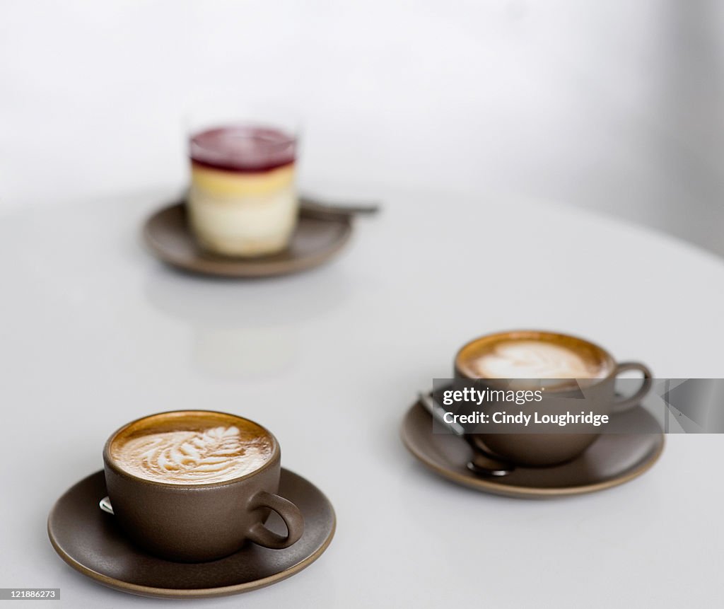 Two Cappuccinos and Trifle