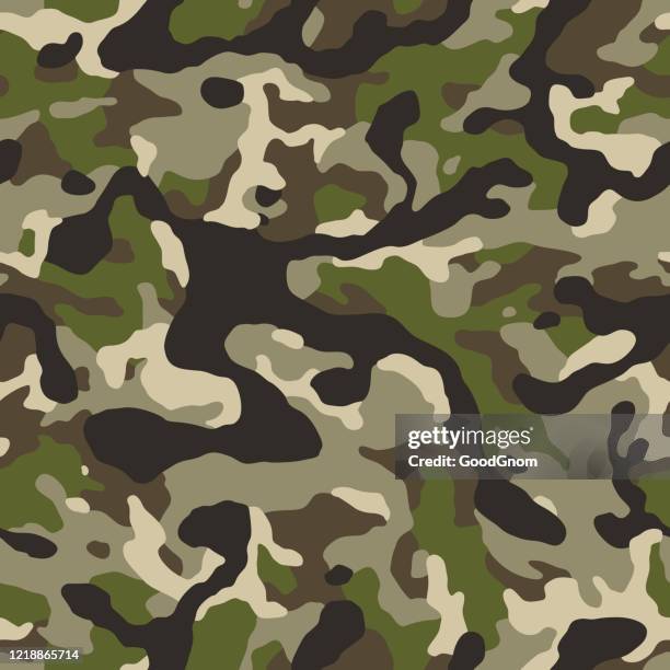 camo forest seamless pattern - tarpaulin stock illustrations