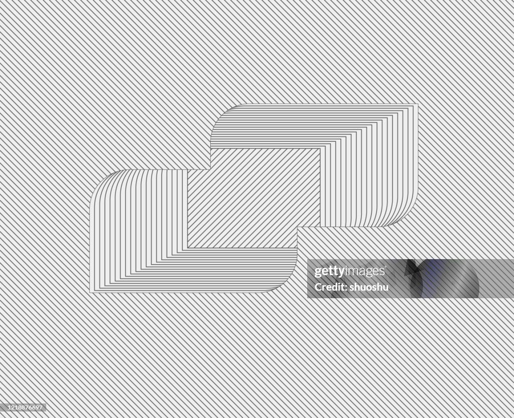 Abstract Gray Minimalism Geometric Polyline Pattern Ornate Background ...