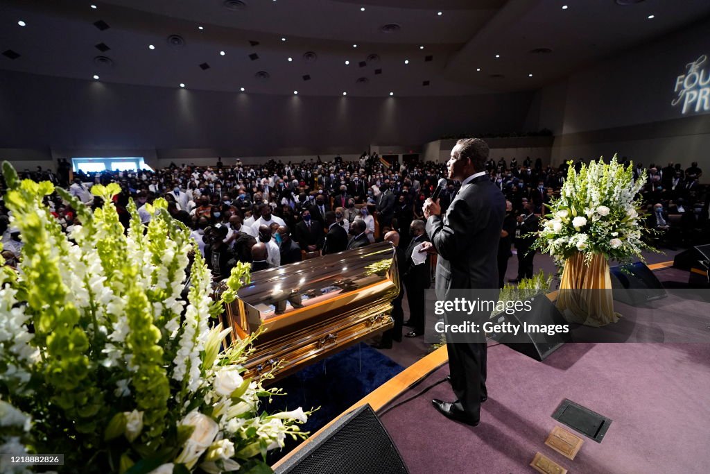 Private Funeral For George Floyd Takes Place In Houston