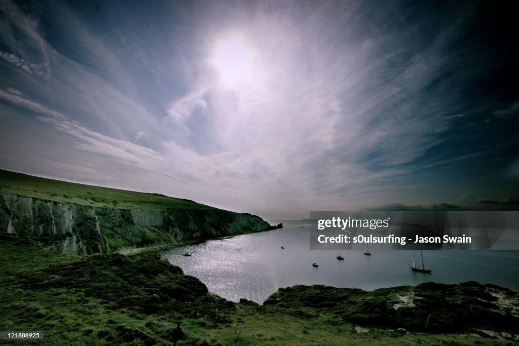 Seascape at Alum Bay