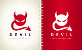 Devil vector design template
