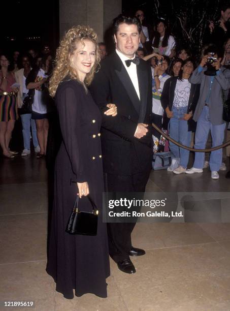 Actress Kelly Preston and actor John Travolta attend the 1992 Carousel of Hope Ball to Benefit the Barbara Davis Center for Childhood Diabetes on...